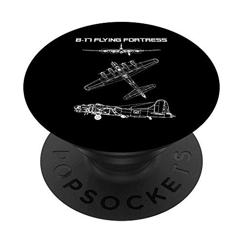 B-17 Flying Fortress WW2 Warplane PopSockets PopGrip Swappable Grip for Phones  and  Tablets