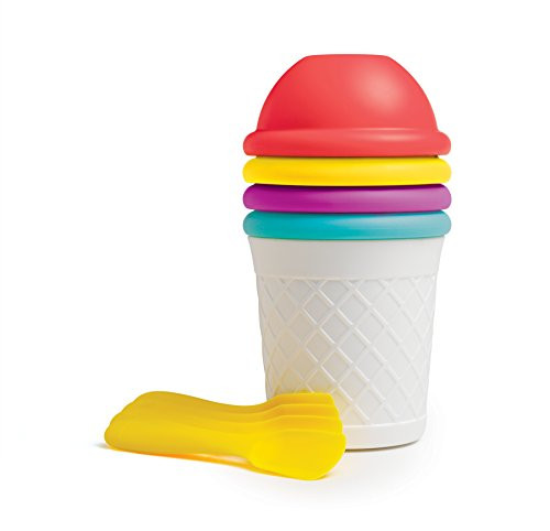 Chef'n Sweet Spot Instant Ice Cream Maker Bowls and Spoons Party Set of 4