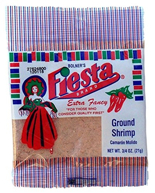 Bolner's Fiesta Extra Fancy Ground Shrimp, 3/4 Ounce - Pack of 4 Bolner's Fiesta Extra Fancy Ground Shrimp, 3/4 Ounce - Pack of 4