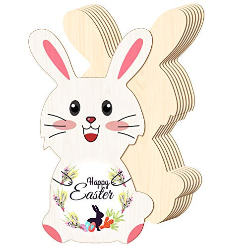 8 Pieces 11 Inch Easter Wooden Bunny Cutouts Unfinished Wood Rabbit Cutouts Wooden Rabbit Shape Craft Tags Easter Wood Bunny Slice Ornament for Easter Spring Home Decor Classroom DIY Craft 8 Pieces 11 Inch Easter Wooden Bunny Cutouts Unfinished Wood Rabbit Cutouts Wooden Rabbit Shape Craft Tags Easter Wood Bunny Slice Ornament for Easter Spring Home Decor Classroom DIY Craft