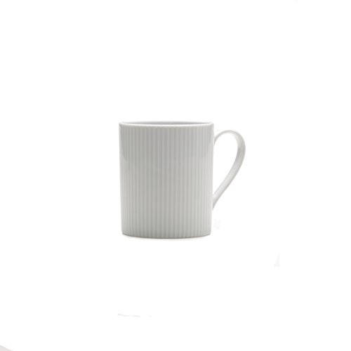 Mikasa Cheers White Stripe Mug, 12-Ounce
