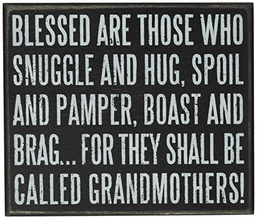 Primitives by Kathy 19636 Classic Box Sign, 5" x 6", Called Grandmothers