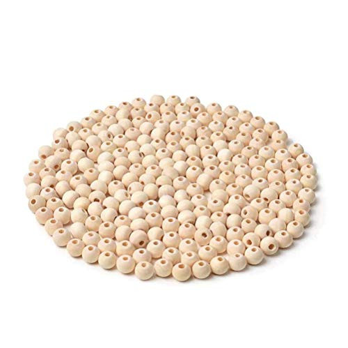 VSILE 200 Pcs Round Wood Beads Natural Wooden Loose Beads Spacer Beads 20mm Unfinished Round Wooden Beads for Craft Making VSILE 200 Pcs Round Wood Beads Natural Wooden Loose Beads Spacer Beads 20mm Unfinished Round Wooden Beads for Craft Making