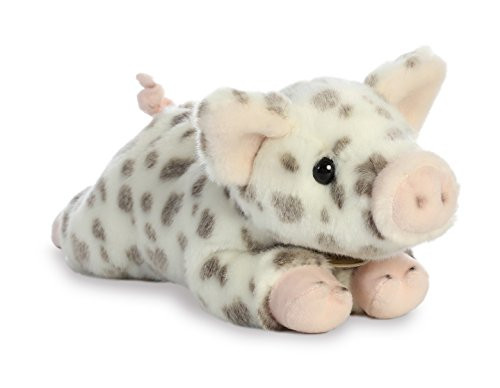 Aurora World Miyoni Plush Spotted Piglet Plush Toy, Multicolor