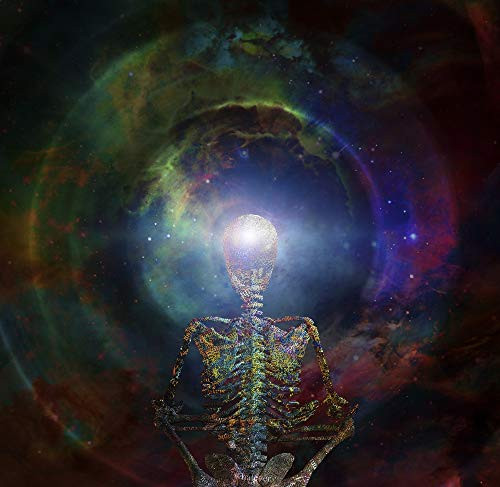 Posterazzi PSTRFF200054S Skeleton in Lotus Position Sits Before Endless Spaces Photo Print 11 x 17 Multi