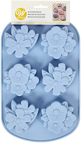 Wilton Silicone Mold FLRL PRTY Floral Party 6 Cavity