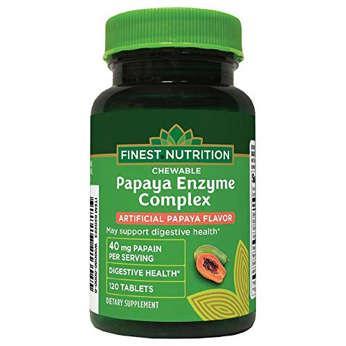 Finest Nutrition Chewable Papaya Enzyme Complex 120 Tablets