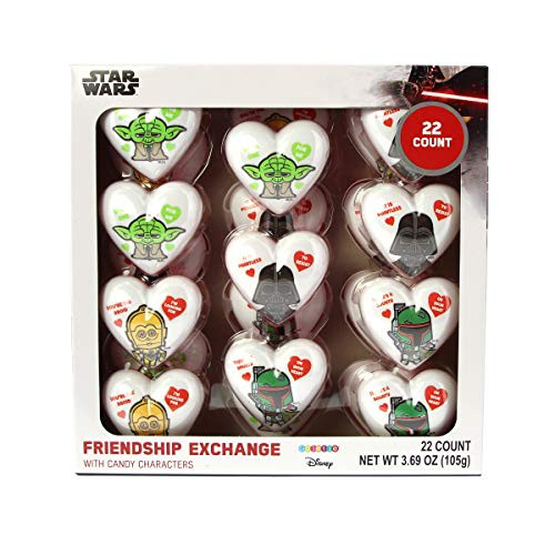 Star Wars Valentines Day Friendship Exchange Candy Filled Hearts 22 Count Star Wars Valentines Day Friendship Exchange Candy Filled Hearts 22 Count