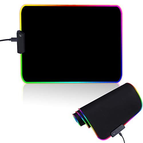 RGB Gaming Mouse Pad Soft Glowing Led Extended Mousepad Thick Non-Slip Waterproof Rubber Base Computer Keyboard Mouse Mat RGB Gaming Mouse Pad Soft Glowing Led Extended Mousepad Thick Non-Slip Waterproof Rubber Base Computer Keyboard Mouse Mat
