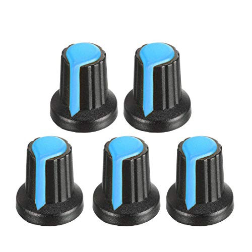 Fielect Potentiometer Control Knob 10Pcs 6mm Insert Shaft 19x16mm Plastic Potentiometer Volume Control Rotary Knob Blue Fielect Potentiometer Control Knob 10Pcs 6mm Insert Shaft 19x16mm Plastic Potentiometer Volume Control Rotary Knob Blue