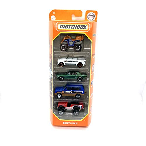 Original Matchbox Rocky Peaks Off-Road Collectible Die-cast 5-Pack