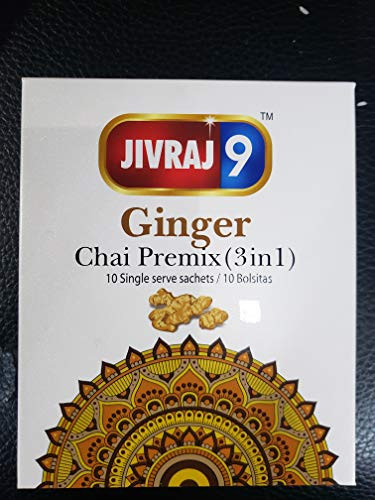 Jivaraj 9 Masala chai Premix 3in1 10 single serving
