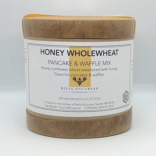 Belle Epicureans Honey Whole Wheat Pancake  and  Waffle Baking Mix 16 ounces