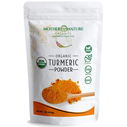 Organic Turmeric Root Powder with Curcumin - Raw - Non GMO - from India - Perfect for Smoothies - Lab Tested for Purity 16 oz 1 Pound Organic Turmeric Root Powder with Curcumin - Raw - Non GMO - from India - Perfect for Smoothies - Lab Tested for Purity 16 oz 1 Pound