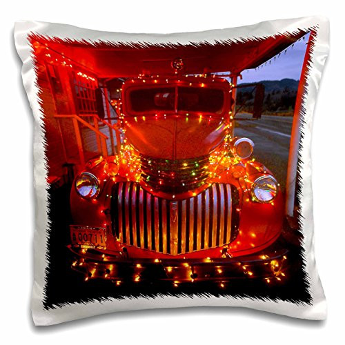 3dRose pc_93502_1 USA, Oregon. Vintage fire Truck with lights-US38 BJA0234-Jaynes Gallery-Pillow Case, 16 by 16"