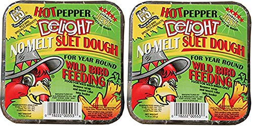 C and S Products Company C and S Hot Pepper Delight No-Melt Suet Dough 11_75oz 2-Pack