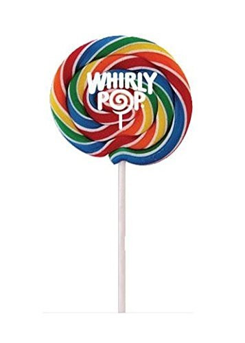 Whirly Pop Lollipop Rainbow Swirl 10 oz  6_5 inch Diameter Lollipop By CandyKorner