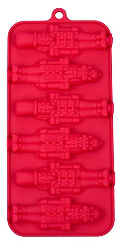 Christmas Nutcracker 6 Cavity Silicone Mold Baking Chocolate Candy Making Ice Cube Molds