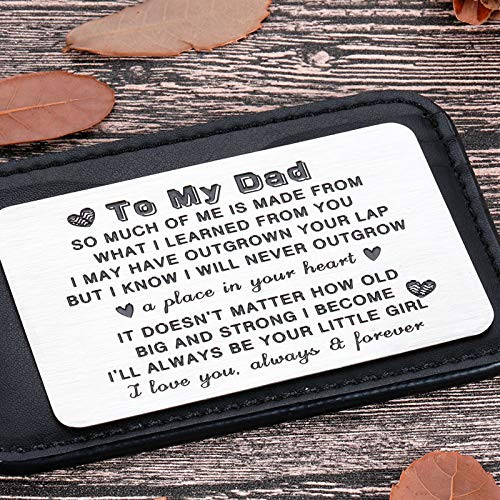 Daughter To My Dad Wallet Insert Card Gifs For Dad Fathers Day Gifs Dad Valentine Birthday From Daughter To Step Dad To Be Husband Kids I Love You Dad Step Father Figure Wedding Men Him Daughter To My Dad Wallet Insert Card Gifs For Dad Fathers Day Gifs Dad Valentine Birthday From Daughter To Step Dad To Be Husband Kids I Love You Dad Step Father Figure Wedding Men Him