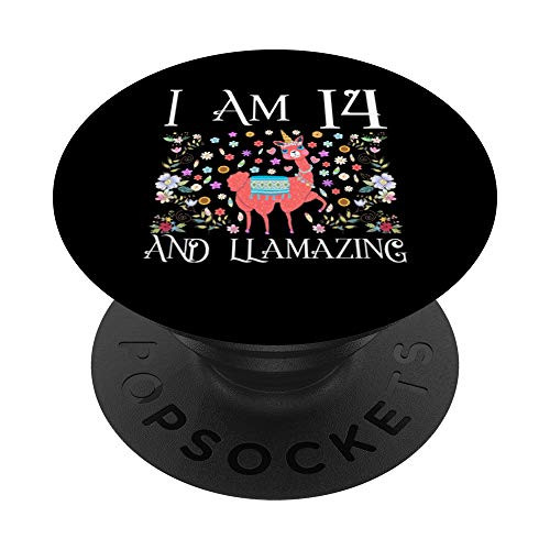 I am 14 Years Old and Llamazing Llama Happy 14th Birthday PopSockets Grip and Stand for Phones and Tablets I am 14 Years Old and Llamazing Llama Happy 14th Birthday PopSockets Grip and Stand for Phones and Tablets
