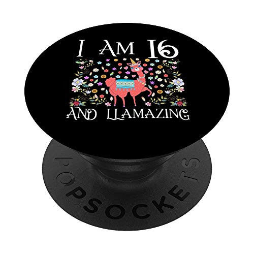 I am 16 Years Old and Llamazing Llama Happy 16th Birthday PopSockets Grip and Stand for Phones and Tablets I am 16 Years Old and Llamazing Llama Happy 16th Birthday PopSockets Grip and Stand for Phones and Tablets