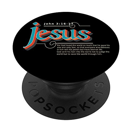Bible Verse John 317 PopSockets PopGrip Swappable Grip for Phones  and  Tablets