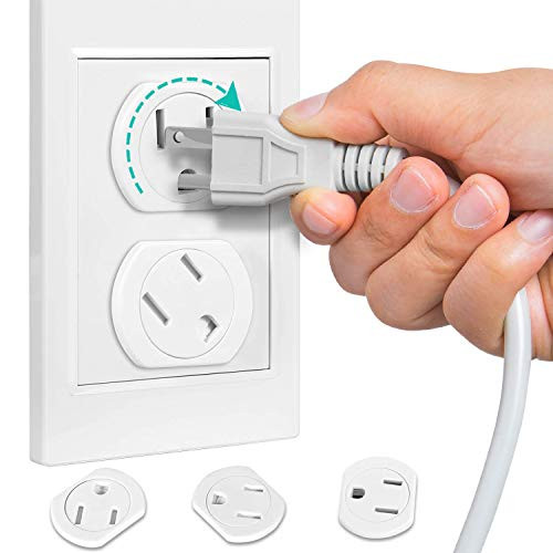 Outlet Covers 18 Pack Outlet Plug Covers Self-Closing Design Swivel Child Proof Outlet Covers Durable ABS Plastic 3-Prong Electrical Outlet Protectors Upgrade Adhesive Installation Outlet Covers 18 Pack Outlet Plug Covers Self-Closing Design Swivel Child Proof Outlet Covers Durable ABS Plastic 3-Prong Electrical Outlet Protectors Upgrade Adhesive Installation