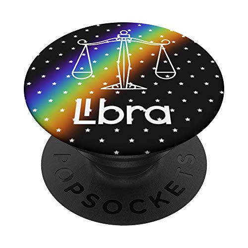 Libra Zodiac Sign september October Birthday Gift PopSockets Grip and Stand for Phones and Tablets