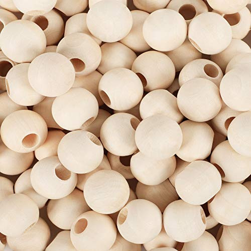 380pcs 20mm Natural Wooden Beads for Crafts Round Unfinished Wooden Loose Beads Wood Spacer Beads for Craft Making 380pcs 20mm Natural Wooden Beads for Crafts Round Unfinished Wooden Loose Beads Wood Spacer Beads for Craft Making