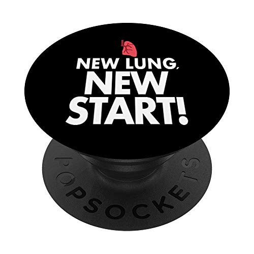 New Lung New Start - Lung Transplant PopSockets Grip and Stand for Phones and Tablets New Lung New Start - Lung Transplant PopSockets Grip and Stand for Phones and Tablets
