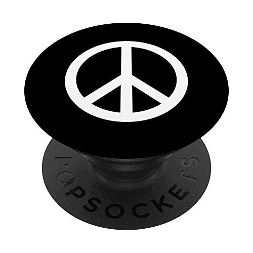 Peace sign black and white design choose peace PopSockets PopGrip Swappable Grip for Phones  and  Tablets