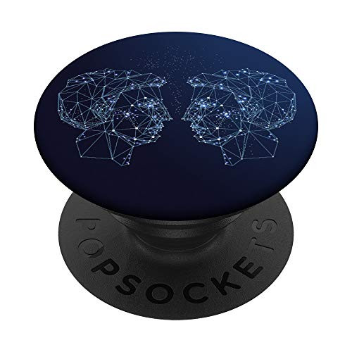 Gemini Twins Digital Astrology Star Sign PopSockets PopGrip Swappable Grip for Phones  and  Tablets