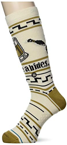 STANCE Mens The Dude Crew Socks Tan Large