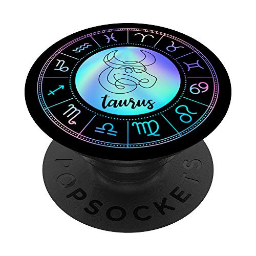 Taurus Zodiac-Sign Pastel Gradient April-May Birthday Gift PopSockets PopGrip Swappable Grip for Phones and Tablets Taurus Zodiac-Sign Pastel Gradient April-May Birthday Gift PopSockets PopGrip Swappable Grip for Phones and Tablets