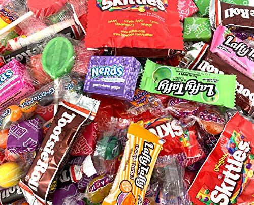 Chew Fruit Candy Party Assortment - Laffy Taffy Tootsie Roll Now and Later Nerds Smarties Brachs Bulk - 3 Pound Bag Chew Fruit Candy Party Assortment - Laffy Taffy Tootsie Roll Now and Later Nerds Smarties Brachs Bulk - 3 Pound Bag