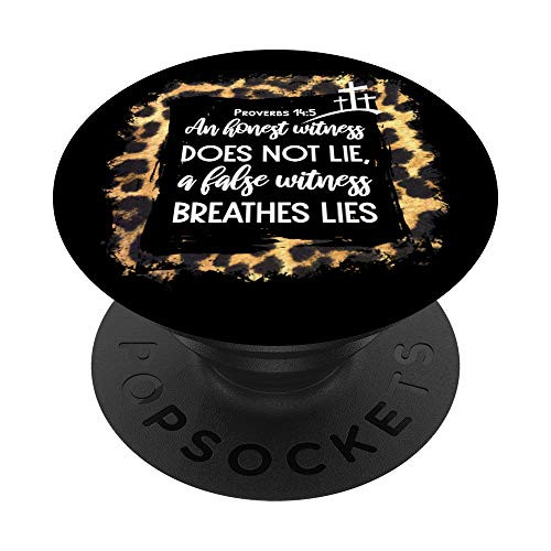 Bible Verse Proverbs 145 Leopard Cheetah Decor Themed PopSockets PopGrip Swappable Grip for Phones  and  Tablets