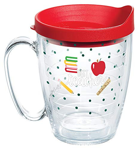 Tervis Coton Colors - Teacher Insulated Tumbler 16oz Mug Clear - Tritan