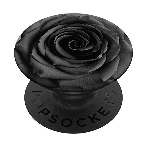 Cool Art OF Black Charcoal Rose Sign Of Strength  and  Rebellion PopSockets PopGrip Swappable Grip for Phones  and  Tablets