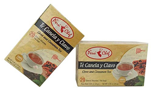 2 Boxes Cinnamon Cloves Digestive Tea  Te de Canela y Clavo