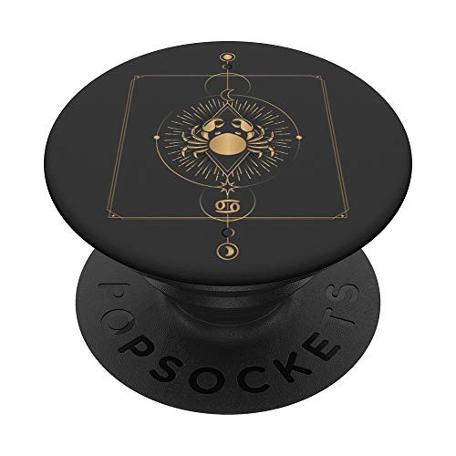 Cancer Zodiac Sign Symbol Cosmic Cool Astrology Lover Gifts PopSockets PopGrip Swappable Grip for Phones  and  Tablets