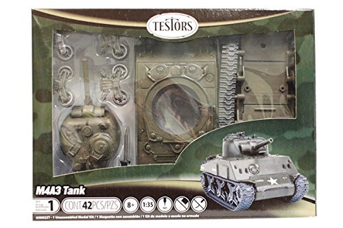 Testors Classic M4A3 Tank Model Kit (1:35 Scale) Testors Classic M4A3 Tank Model Kit (1:35 Scale)