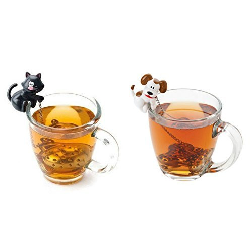 Joie Woof Dog and Meow Cat (Assorted Colors) Tea Infuser Pack