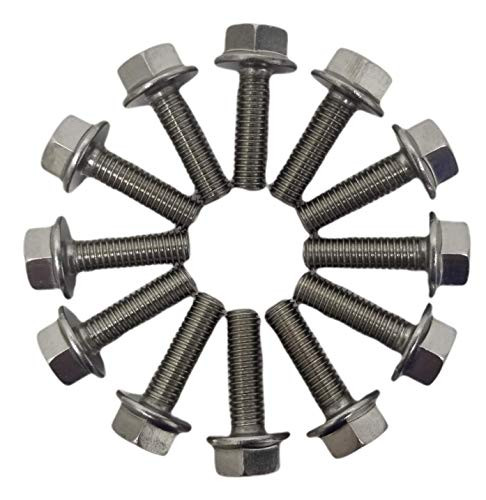Title Z Whip Stainless Steel LS Header Exhaust Manifold Bolt Kit_ Compatible with all GM Chevy LS Series Engines LSX LS1 LS3 LS2 LQ4 LS6 LQ9 5_3L 6_0L 6_2L Hardened SS 304 18-8 Bolts