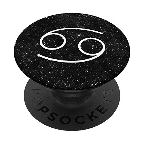 Black and White Space Galaxy Star Sign Zodiac Cancer PopSockets PopGrip Swappable Grip for Phones and Tablets Black and White Space Galaxy Star Sign Zodiac Cancer PopSockets PopGrip Swappable Grip for Phones and Tablets