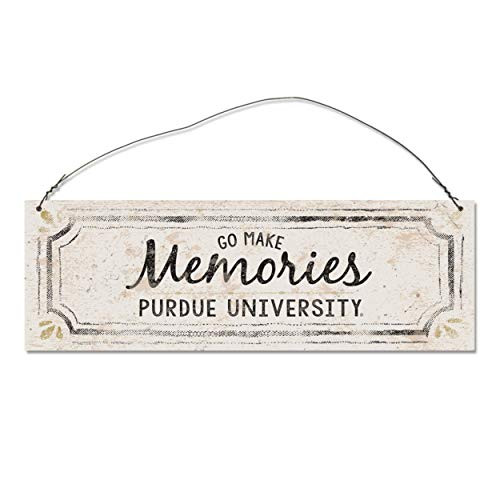 NCAA Legacy Purdue Boilermakers Rectangle Tin Sign One Size Stock