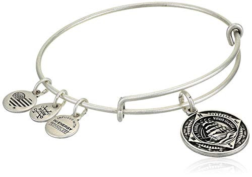 Alex And Ani Replenishment 19 Womens St_ Thomas II Charm Bangle Rafaelian Silver
