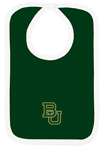 Two Feet Ahead NCAA College School Color Infant Newborn Baby Bib Baylor Bears