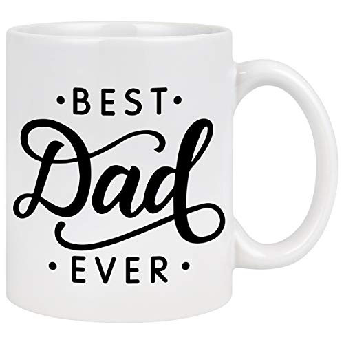 Best Dad Ever Coffee Mug Dad Coffee Mug Best Dad Gifts for Dad Father Fathers Day Dad Gifts from Daughter Son Birthday Gifts Coffee Mugs for Dad 11Oz