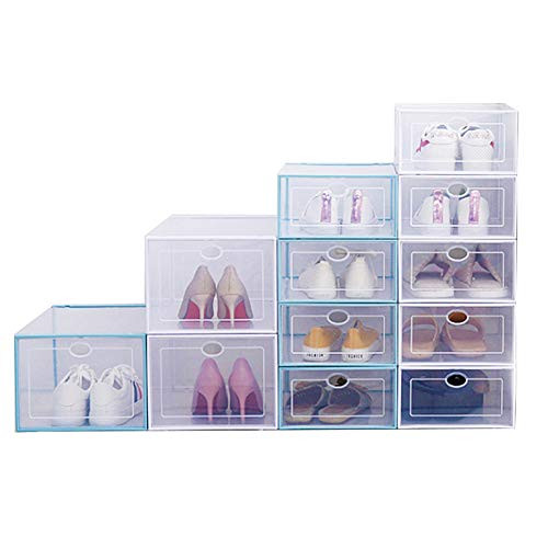 Storage Shoes Box Home Clear Plastic Shoe Storage Box Organizer Clamshell Shoe Boxes Stackable Shoe Container2 Small