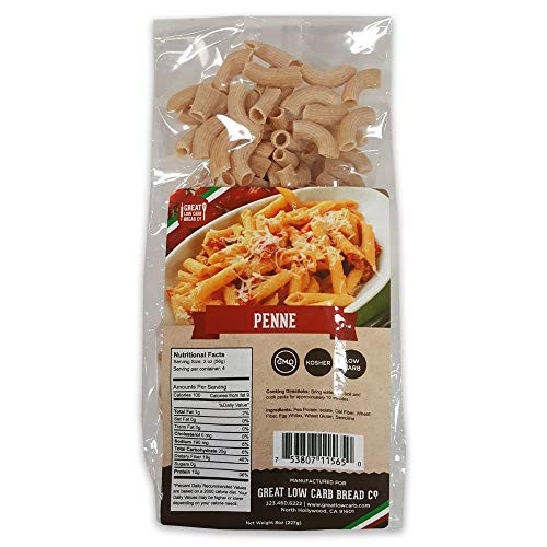 Great Low Carb Bread Company Penne Pasta 8 oz 1 pack